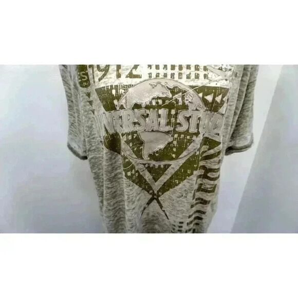 Universal Studios Sheer Graphic Tee - Grayish Green/Size L - Picture 3 of 15